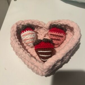 Handmade Crochet Chocolate Covered Strawberries